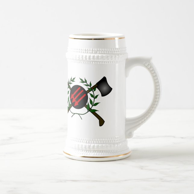 Anarchisten-Skinhead-kommunistisches Bierglas (Rechts)