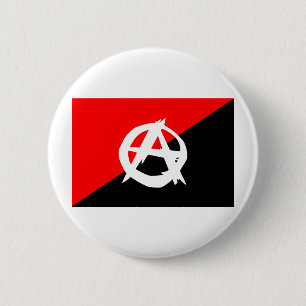 Anarchistenflagge mit a-Symbol Button