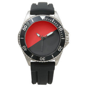 Anarchistische Flagge (Anarchismus) Armbanduhr
