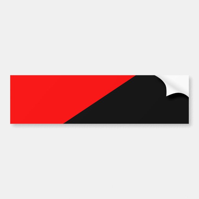 Anarchistische Flagge (Anarchismus) Autoaufkleber (Vorne)