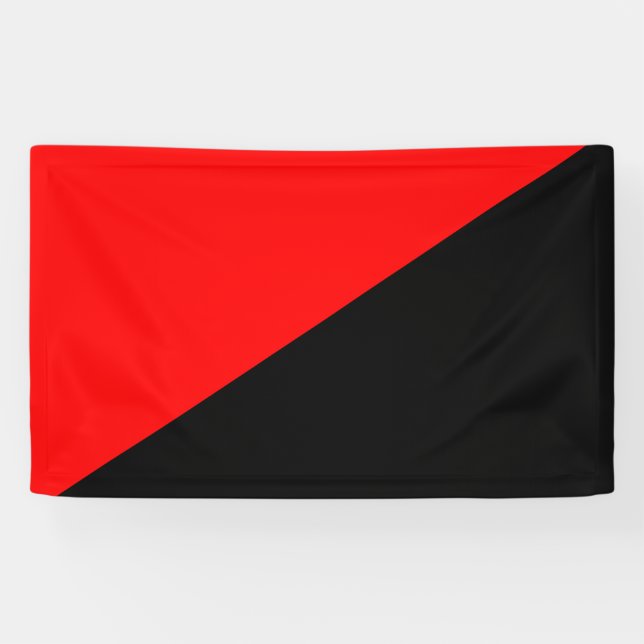 Anarchistische Flagge (Anarchismus) Banner (Horizontal)