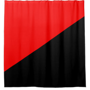 Anarchistische Flagge (Anarchismus) Duschvorhang