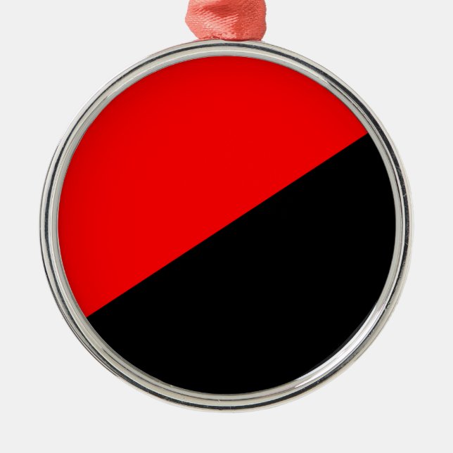 Anarchistische Flagge (Anarchismus) Keramik Orname Ornament Aus Metall (Vorne)