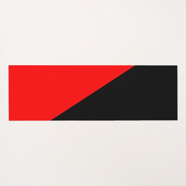 Anarchistische Flagge (Anarchismus) Yogamatte (Rückseite (Horizontal))