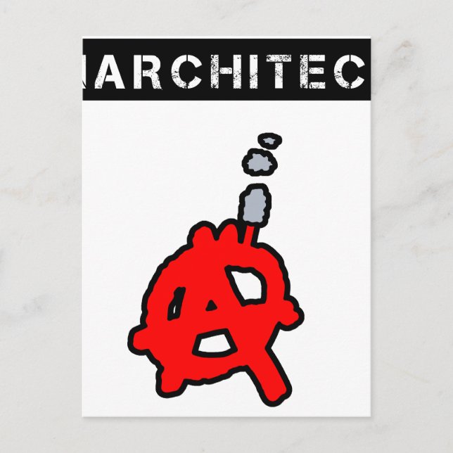 Anarchitecte - Jeux de Mots - Francois Ville Postkarte (Vorderseite)