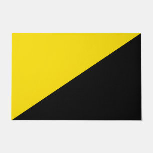 Anarcho Kapitalismus Flaggenanarchie Symbol schwar Fußmatte