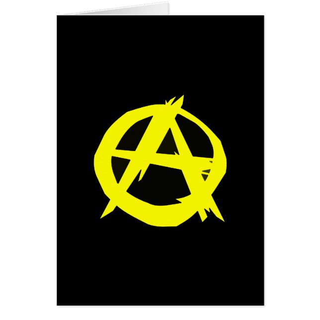Anarcho-Kapitalismus Schwarze und Gelbe Flagge (Vorne)