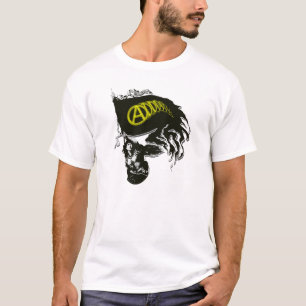 Anarcho Kapitalist Tattered Flagge mit Dame T-Shirt