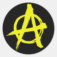 Anarcho-kapitalistische Anarchy-Symbol-Aufkleber