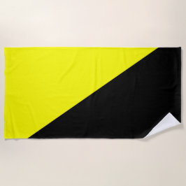 Anarcho-kapitalistische Flagge Strandtuch