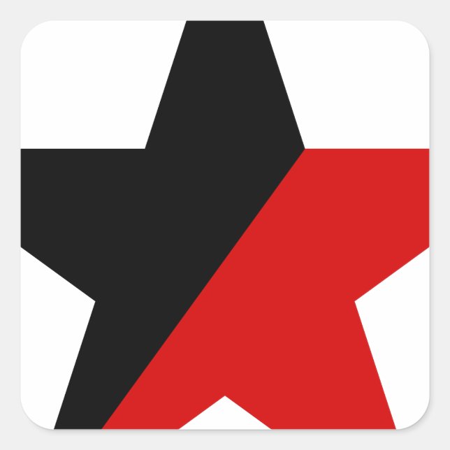 Anarcho-Syndikalismus Anarchismus Anarchismus Quadratischer Aufkleber (Vorderseite)