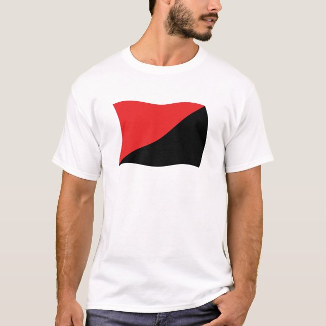 Anarcho-Syndikalismus-Flag-Shirt T-Shirt (Vorderseite)