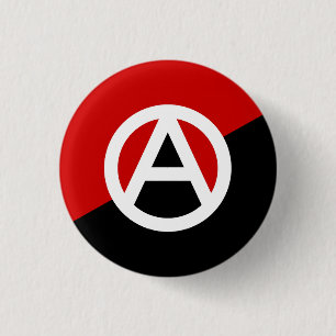 Anarcho-Syndikalismus Symbol-Knopf, Button