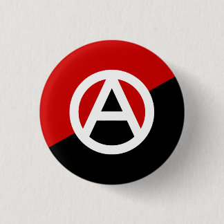 Anarcho-Syndikalismus Symbol-Knopf, Button