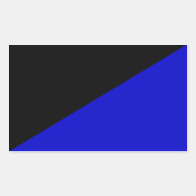 Anarcho-transshumanistische Flagge Gedreht Rechteckiger Aufkleber (Vorderseite)
