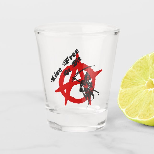 Anarchy Grim Sensenmann Schnapsglas (Vorderseite)