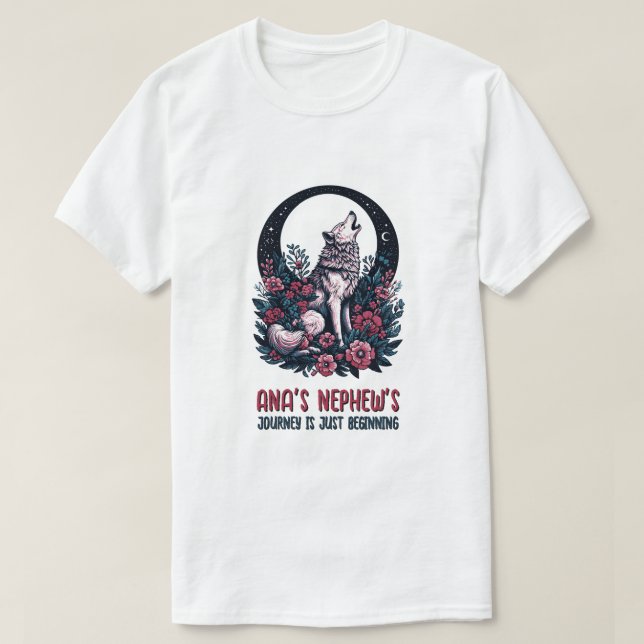 Anas Neffe Reise beginnt gerade T-Shirt (Design vorne)