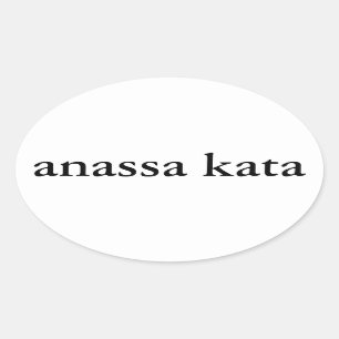 anassa kata Ovalaufkleber Ovaler Aufkleber