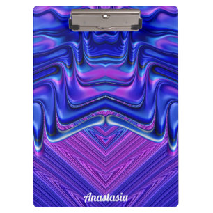 ANASTASIA ~ 3D! ~ Rosa Weiß und Blau Original ~ Klemmbrett