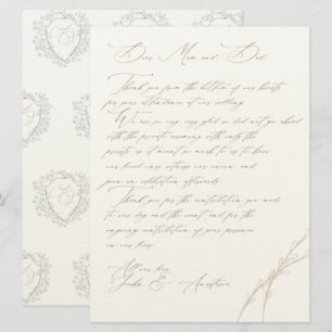 Anastasia & John Custom Wedding Vielen Dank Einladung