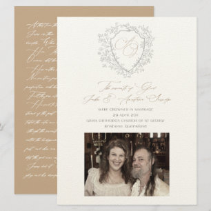 Anastasia & John Faire-part de mariage personnalis
