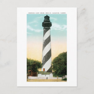 Anastasia Light House, St. Augustine, FL Postkarte