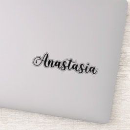Anastasia Name - Handgeschriebene Kalligrafie Aufkleber