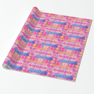 ANASTASIEN ~ Fraktal Muster Personalisiert Geschenkpapier