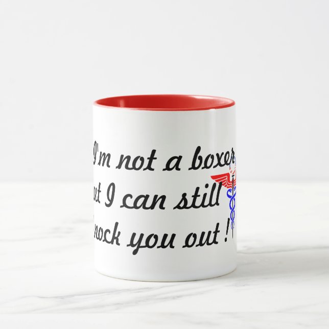 Anästhesie klopfen heraus lustige Tasse (Zentrum)