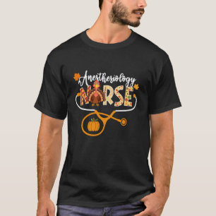 Anästhesie-Krankenschwester Truthahn Stethoskop Kü T-Shirt