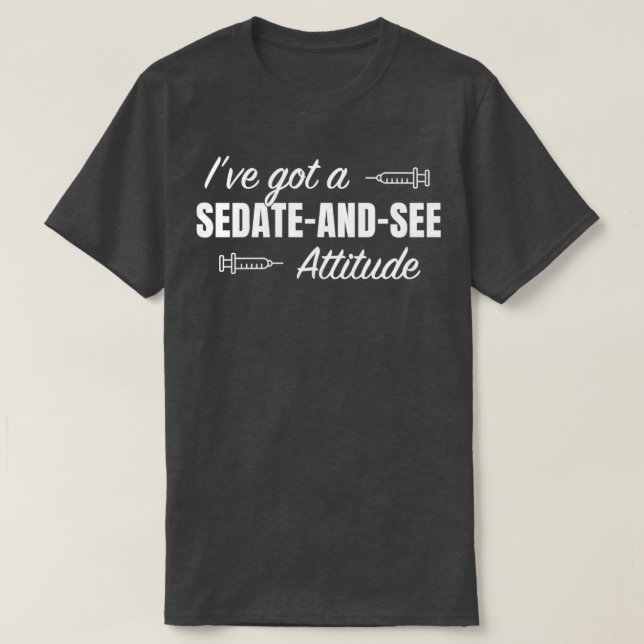 Anästhesie Nurse CRNA Funny Anästhesiologin Anest T-Shirt (Design vorne)