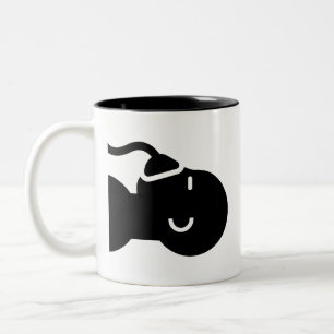 Anästhesie-Piktogramm-Tasse Zweifarbige Tasse