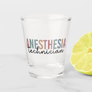 Anästhesie Technischer Retro Anästhetikum Tech Schnapsglas