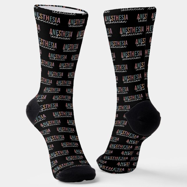 Anästhesie Technischer Retro Anästhetikum Tech Socken (Gewinkelt)