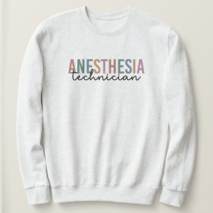 Anästhesie Technischer Retro Anästhetikum Tech Sweatshirt