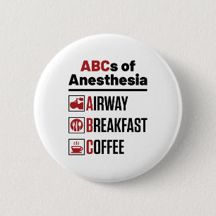Anästhesiologe Anästhesiologie Doktor Nurse Funn Button