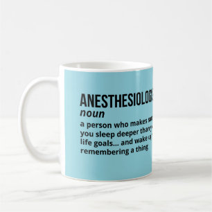 Anästhesiologe Coffee Tasse - Funny Definition