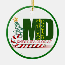 Anästhesiologe FROHE WEIHNACHTEN Keramik Ornament