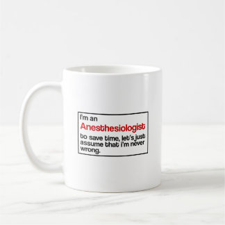 Anästhesiologe Kaffeetasse