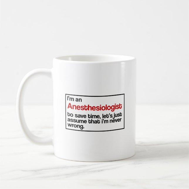 Anästhesiologe Kaffeetasse (Links)