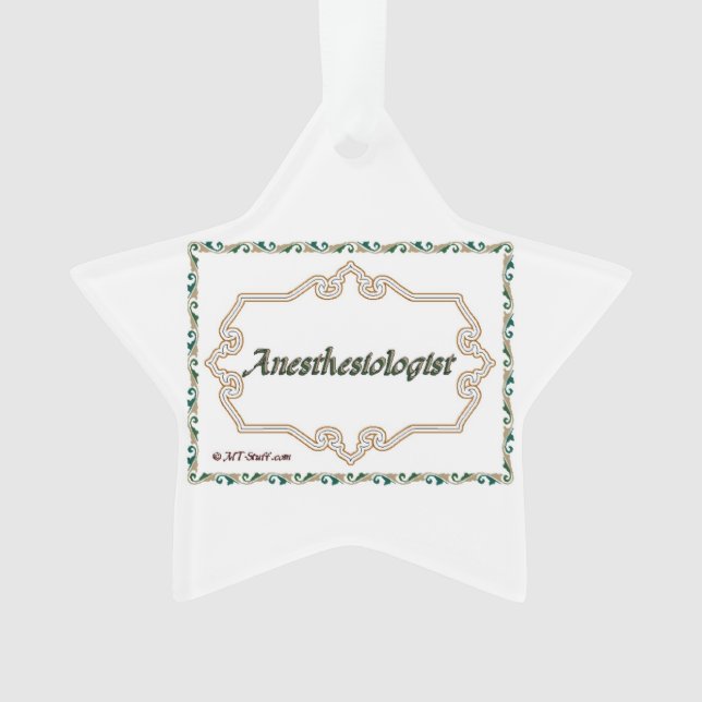 Anästhesiologe - nobel ornament (Vorderseite)