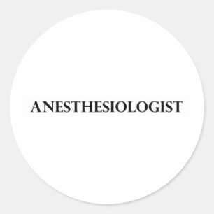 Anästhesiologe Runder Aufkleber