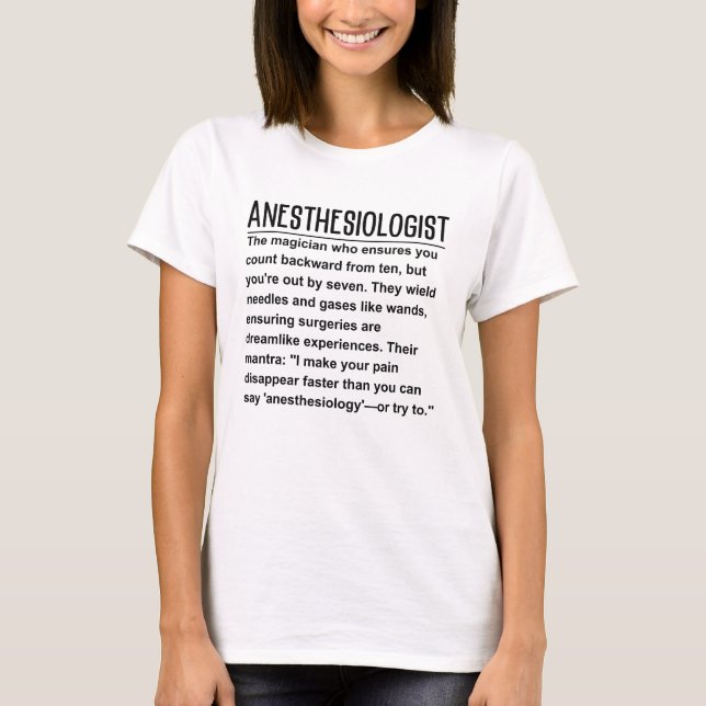 Anästhesiologe T-Shirt (Vorderseite)