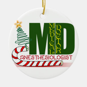ANÄSTHESIOLOGE-WEIHNACHTSverzierungmd-DOKTOR Keramik Ornament