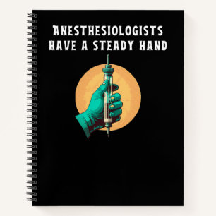 Anästhesiologen haben eine ständige Anästhesiologi Notizbuch