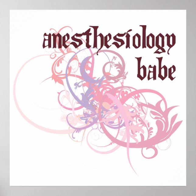 Anästhesiologie Babe Poster (Vorne)
