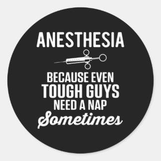 Anästhesiologie Nurse Anästhesiologie Runder Aufkleber