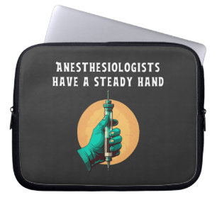 Anästhesisten haben eine ruhige Hand in der Anästh Laptopschutzhülle