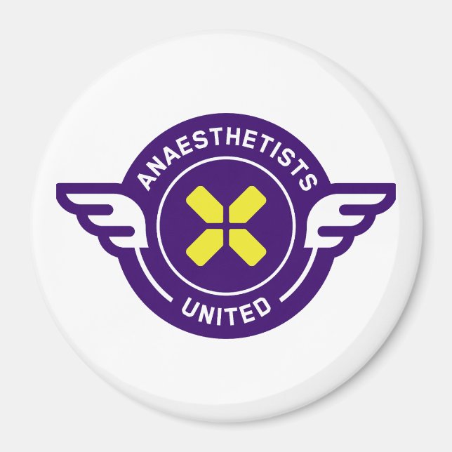 Anästhesisten Vereinigtes Abzeichen Magnet (Vorne)