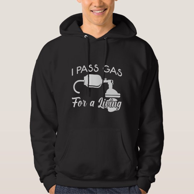Anästhesistin Anästhesie Nurse Anästhesisten Gas Hoodie (Vorderseite)